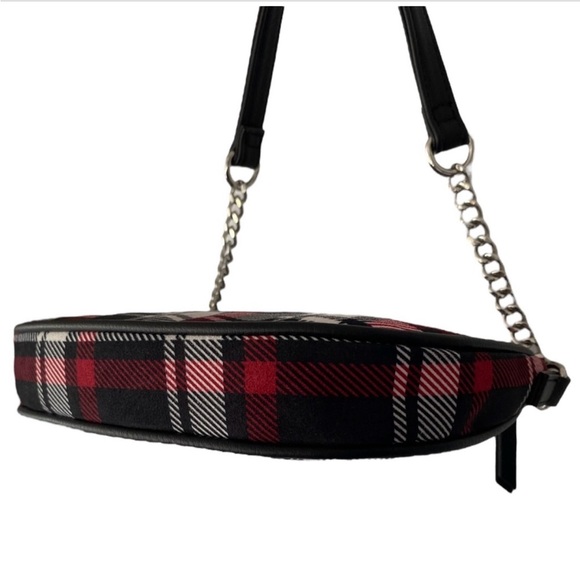 Women’s Suede Christmas Plaid (Tartan) Small Handbag in Perfect New Condition - Picture 9 of 13
